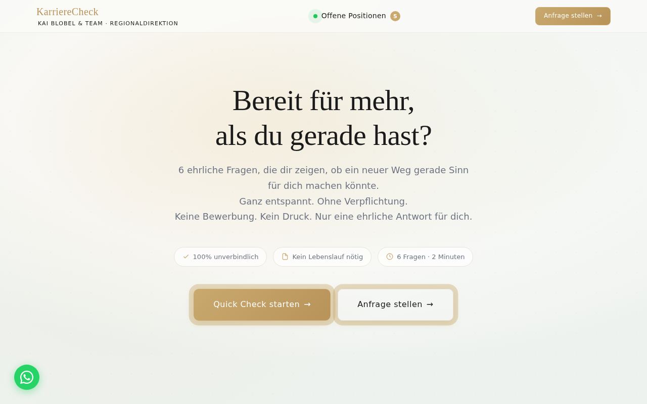 Screenshot KarriereCheck